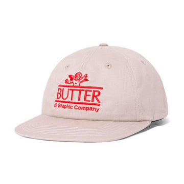 Butter Goods - Cherub 6 Panel Cap Khaki.