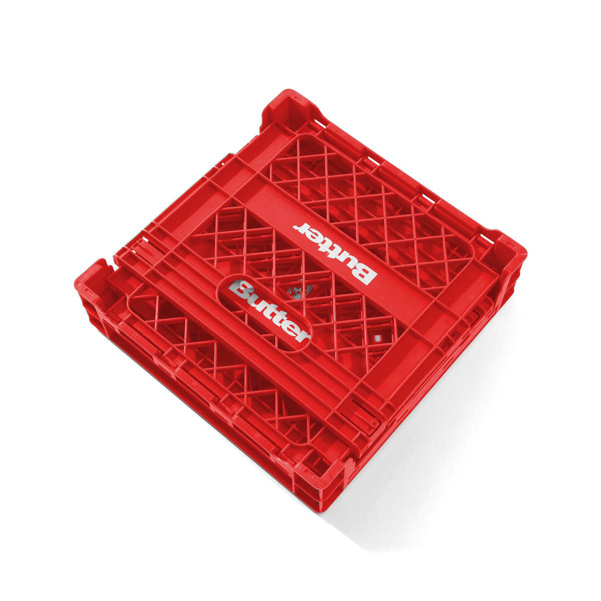 Butter Goods - Collapsable Record Crate Red.