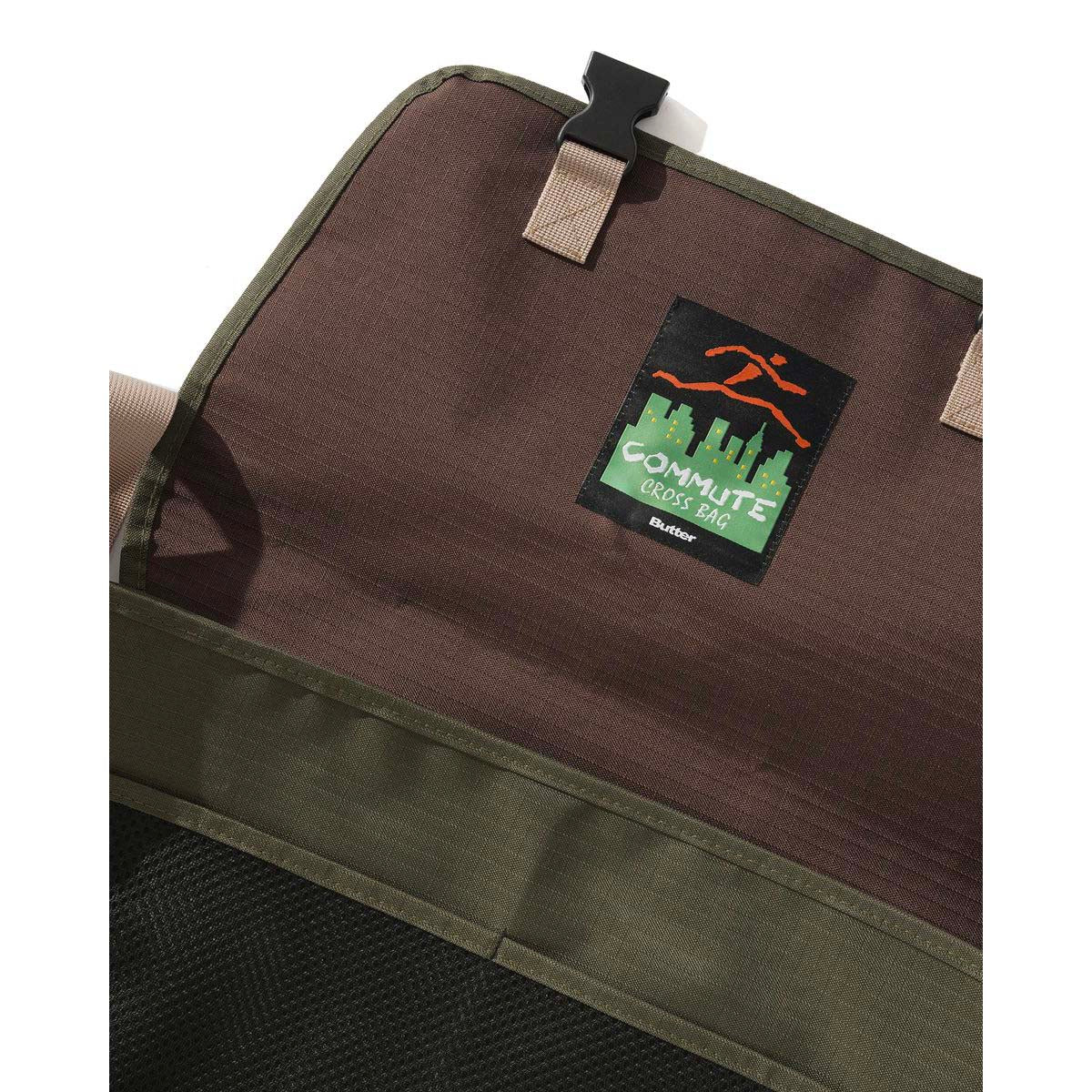Butter Goods - Commute Side Bag Olive/Khaki Ripstop.