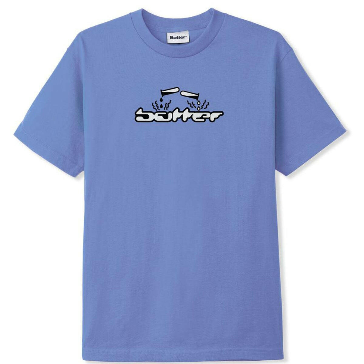 Butter Goods - Corrosive Tee Periwinkle.