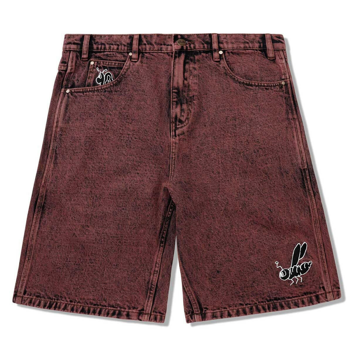 Butter Goods - Critter Baggy Denim Shorts Brick.