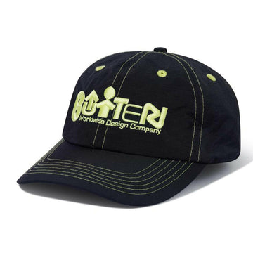 Butter Goods - Design 6 Panel Cap Black.