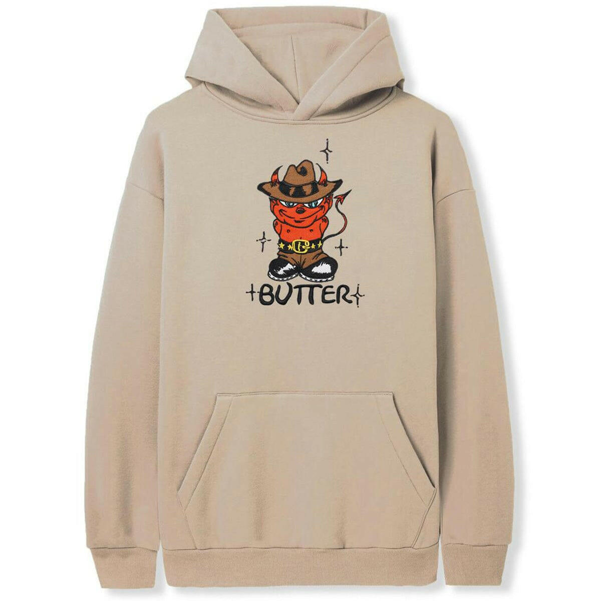 Butter Goods - Devil Hoodie Tan.