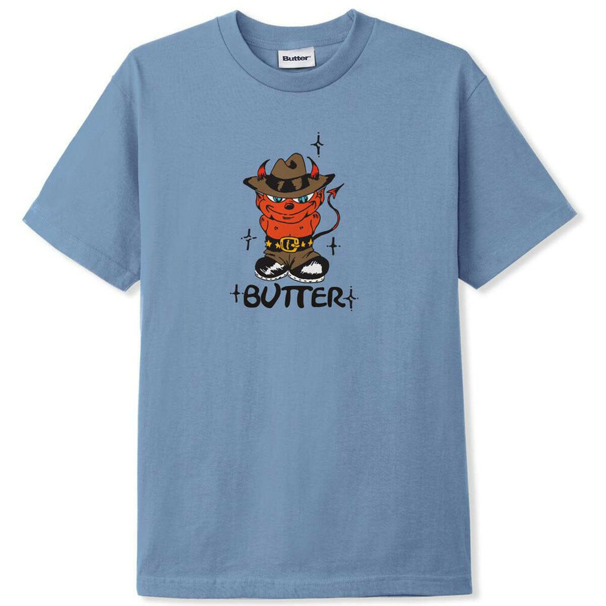 Butter Goods - Devil Tee Slate Blue.