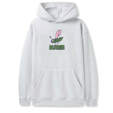 Butter Goods - Dragonfly Embroidered Hoodie Ash.
