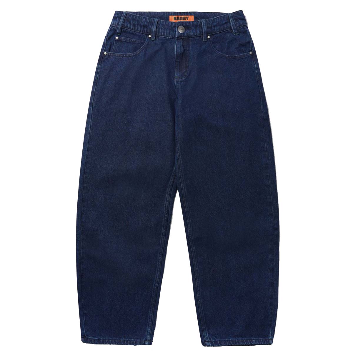 Butter Goods Drummer Baggy Denim Jeans Raw Dark Indigo Front