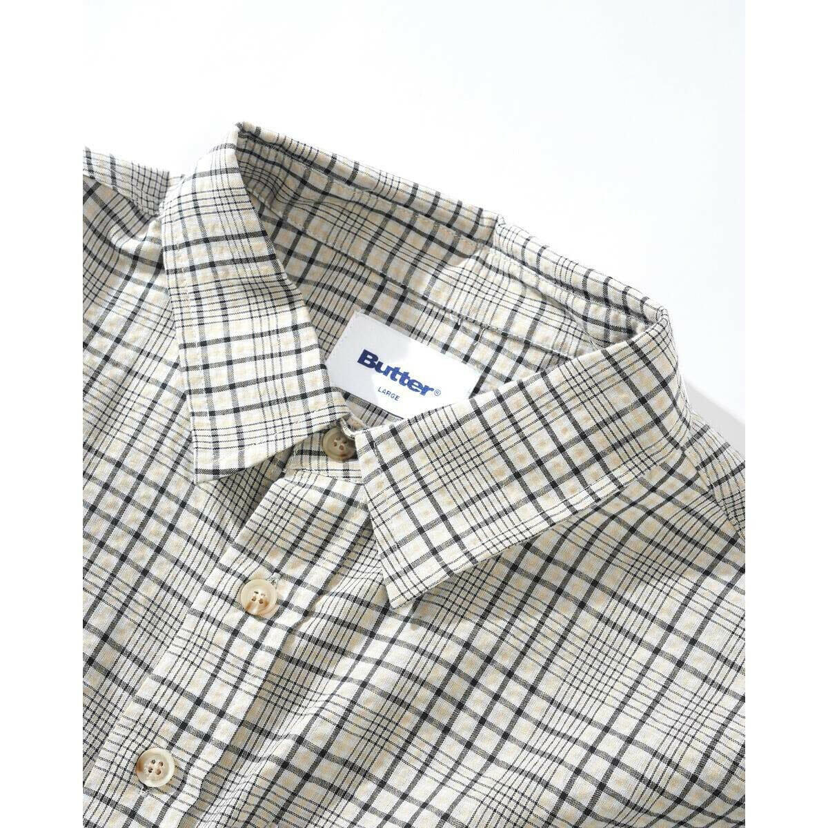 Butter Goods - Equipt Plaid L/S Shirt Grey.