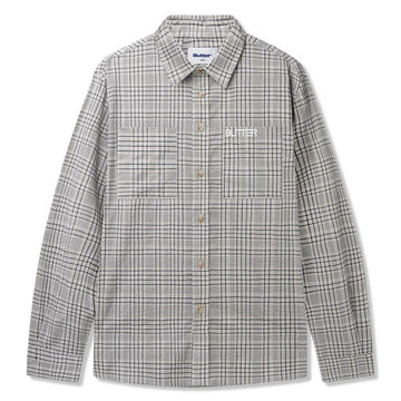Butter Goods - Equipt Plaid L/S Shirt Grey.