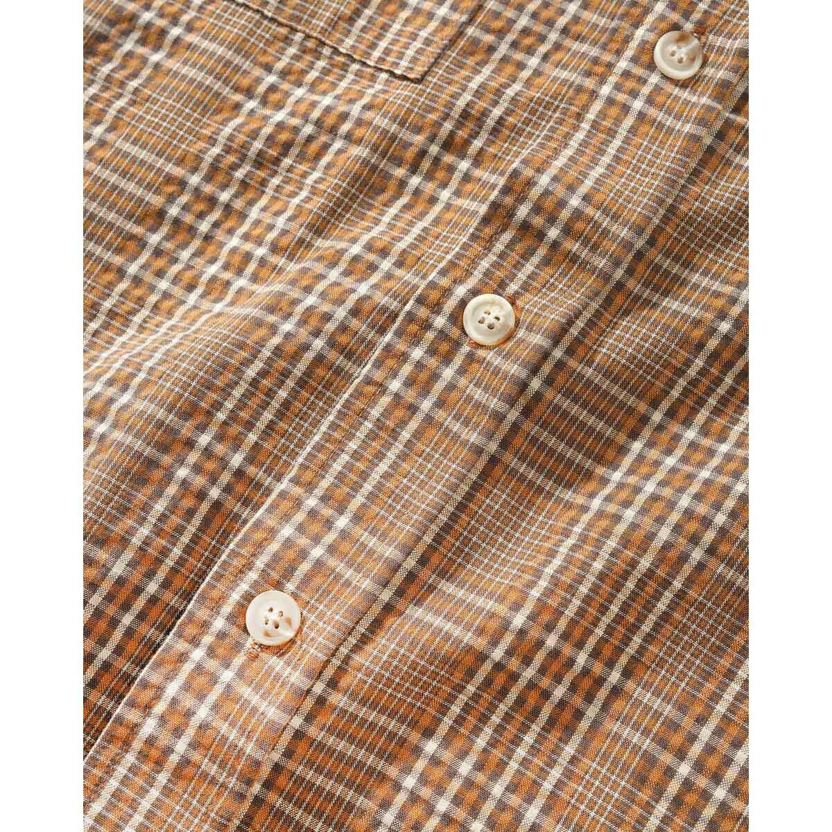 Butter Goods - Equipt Plaid L/S Shirt Oak.