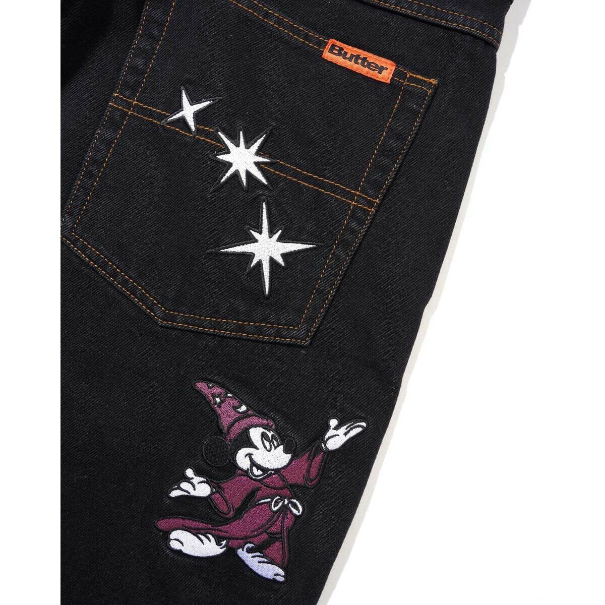 Butter Goods - Fantasia Baggy Denim Jeans Washed Black.