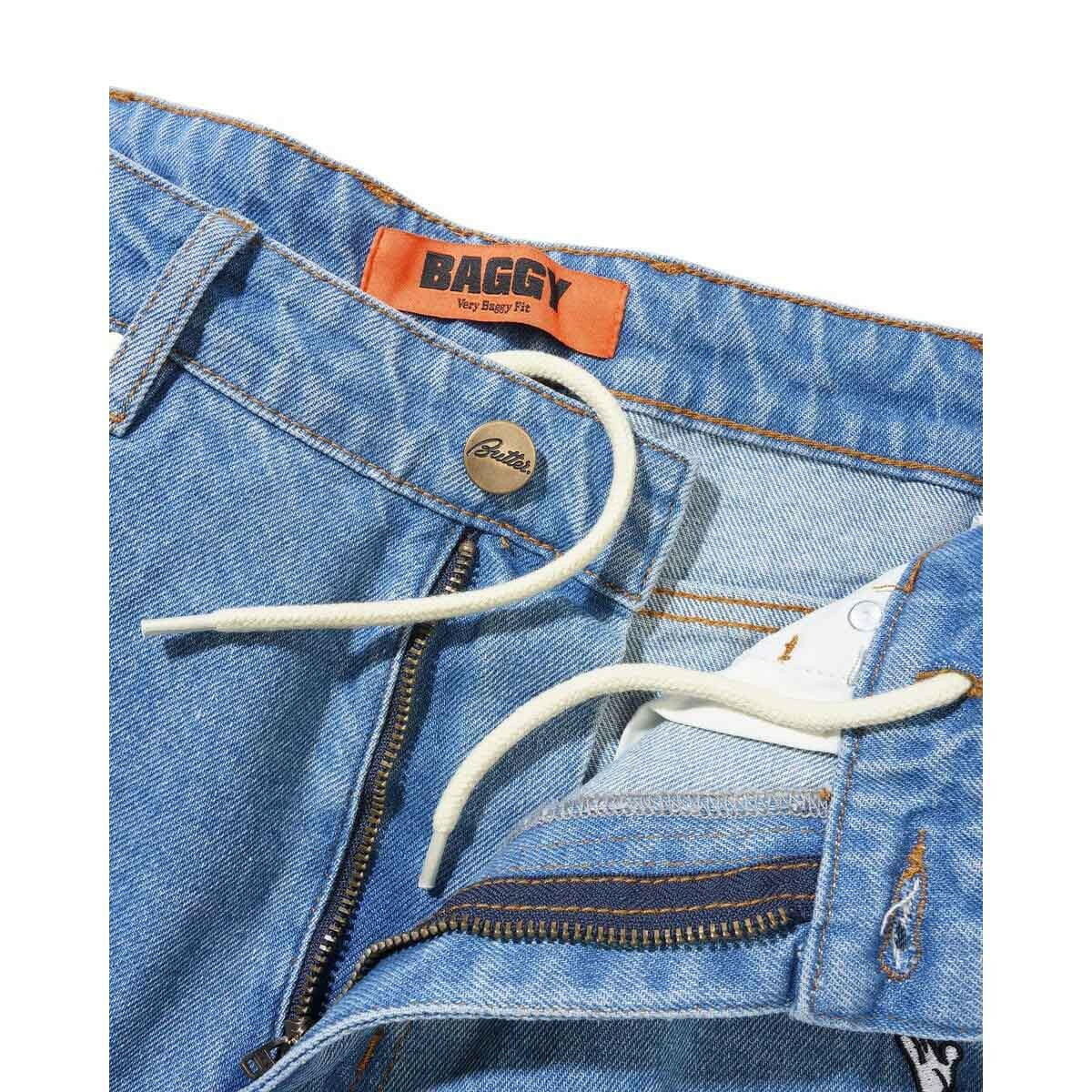 Butter Goods - Fantasia Baggy Denim Jeans Washed Indigo.