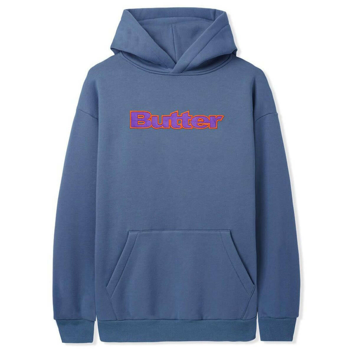 Butter Goods - Felt Logo Applique Hoodie Denim.