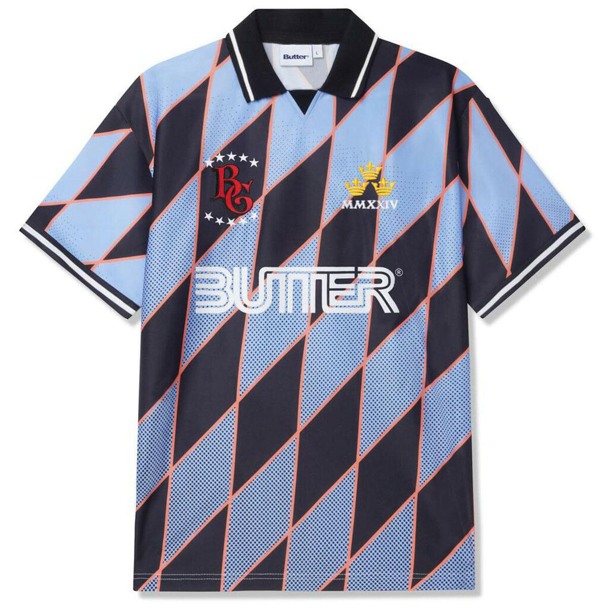 Butter Goods - Football Jersey Blue/Black.