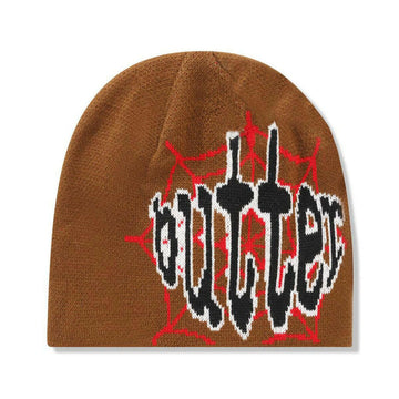 Butter Goods - Frenzy Skully Beanie Brown.
