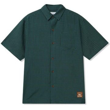 Butter Goods - Gingham S/S Shirt Pine/Black.