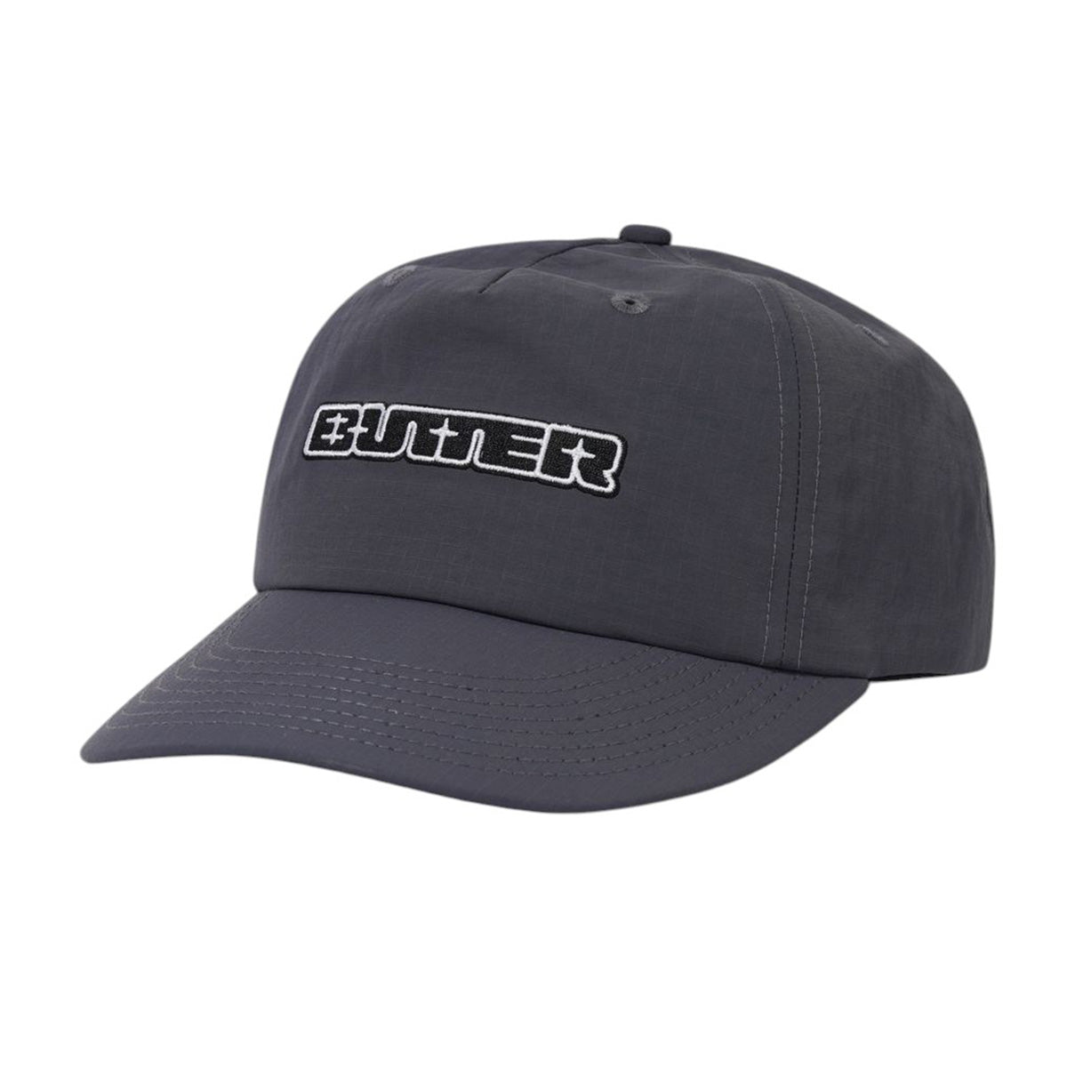 Butter Goods Glint Snapback Cap Dark Grey Front