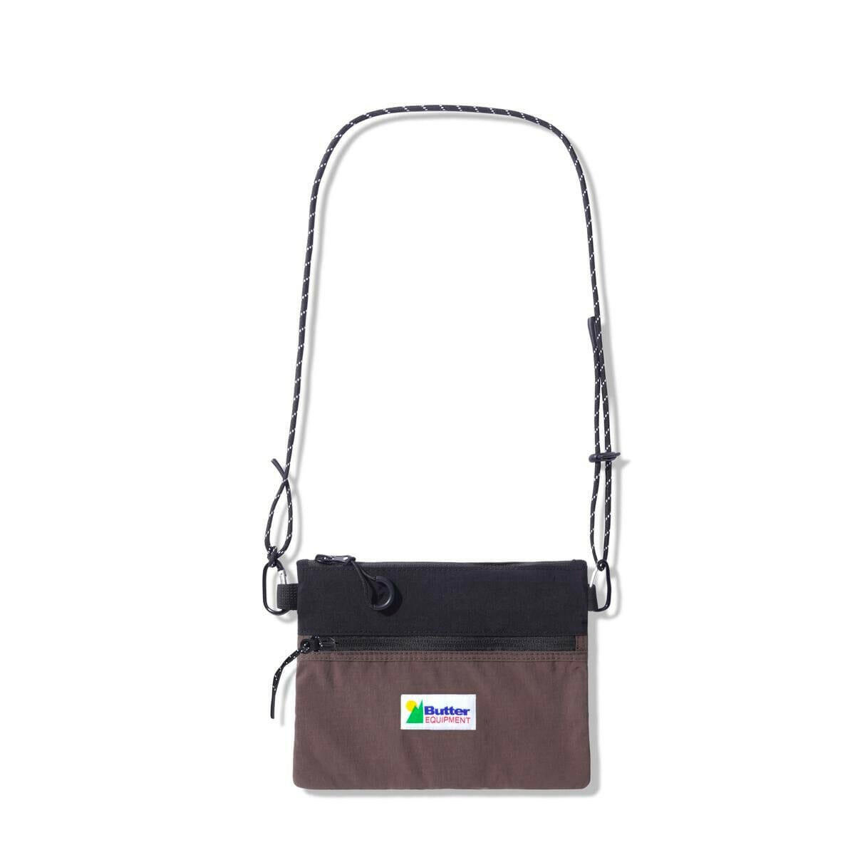 Butter Goods - Hike Side Bag Black/Brown.