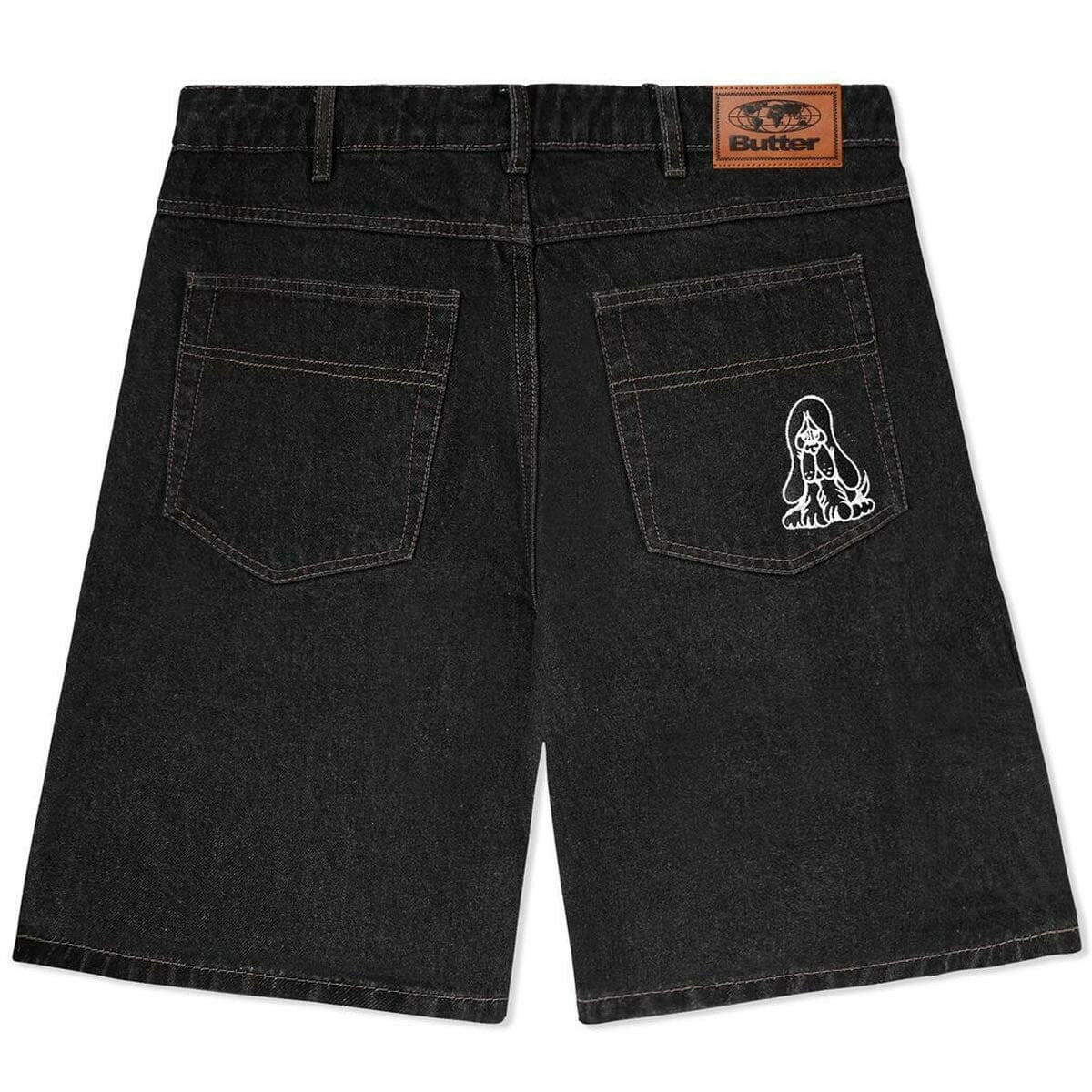 Butter Goods - Hound Denim Shorts Washed Black.