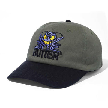 Butter Goods - Insect 6 Panel Cap Army/Black.