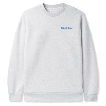 Butter Goods - Internationale Embroidered Crew Ash.