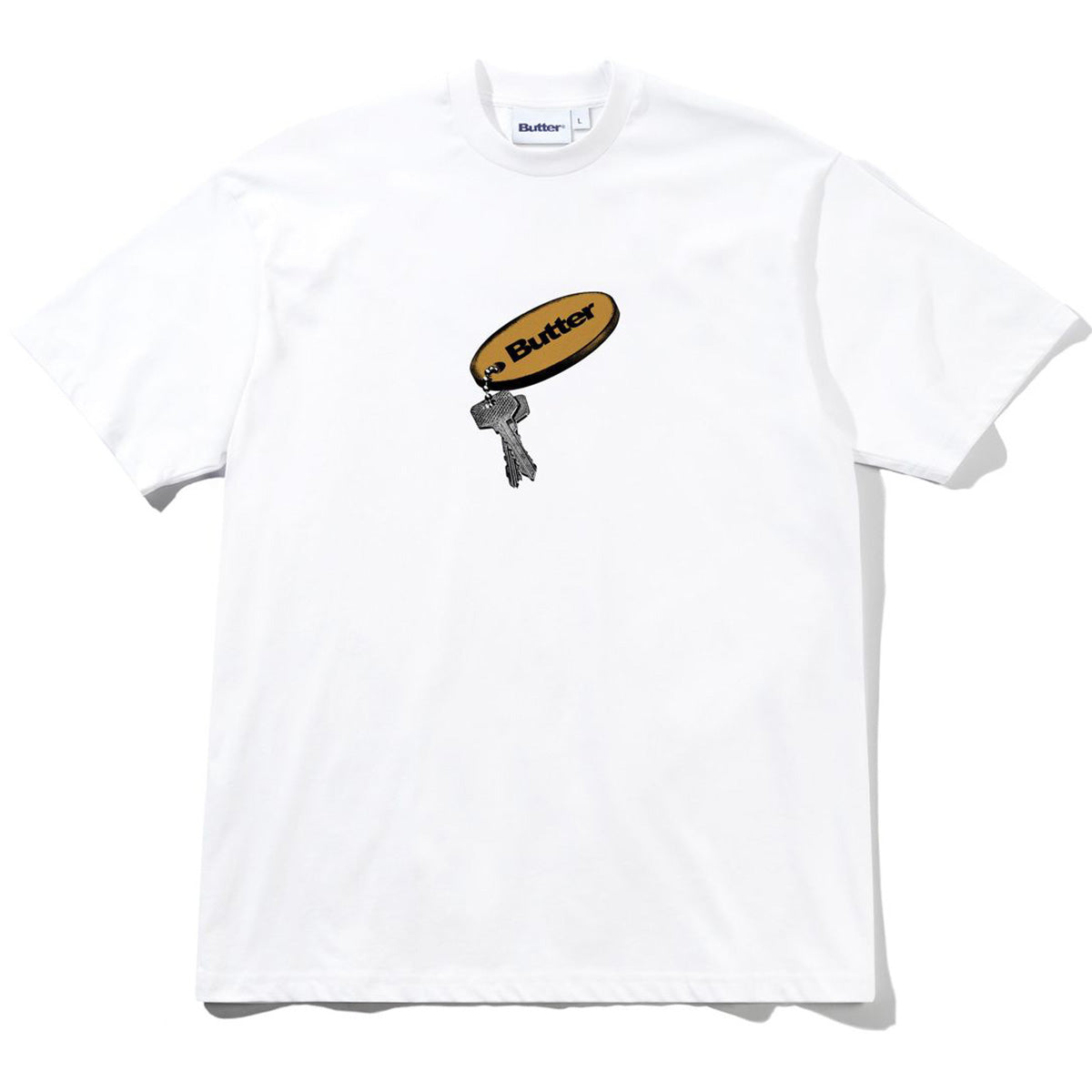 Butter Goods Key Chain Tee White