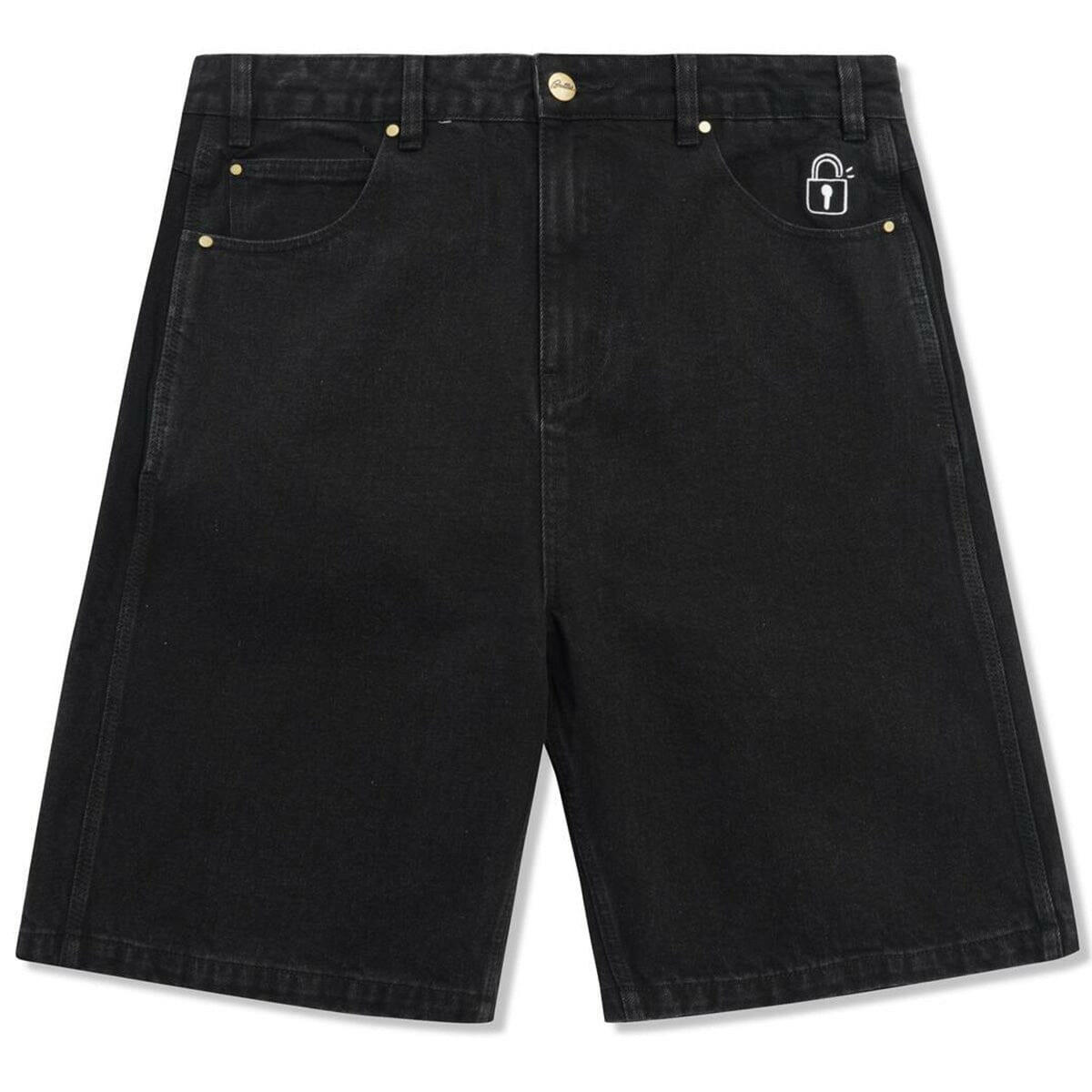 Butter Goods - Lock Denim Shorts Flat Black.