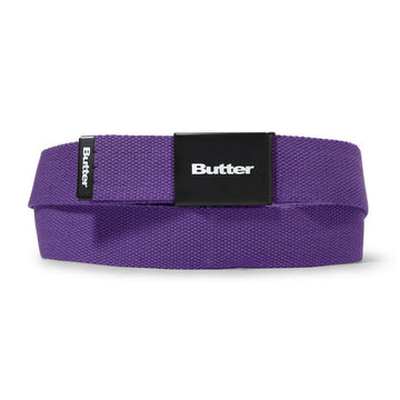 Butter Goods - Logo Woven Belt Purple.