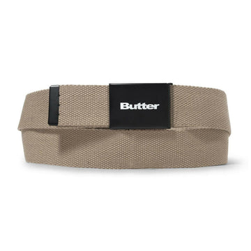 Butter Goods - Logo Woven Belt Tan.