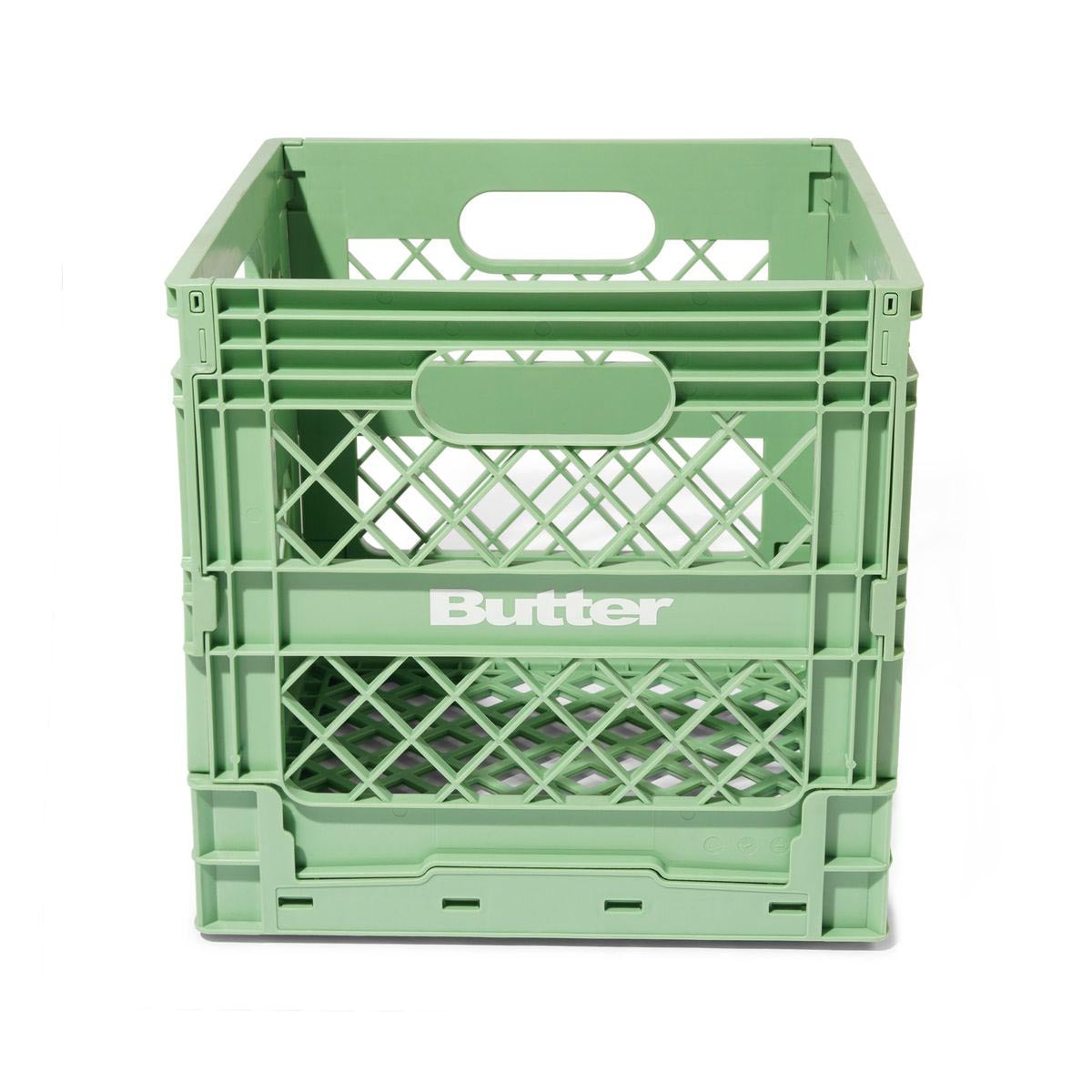 Butter Goods Madlib Collapsable Record Crate Sage Back