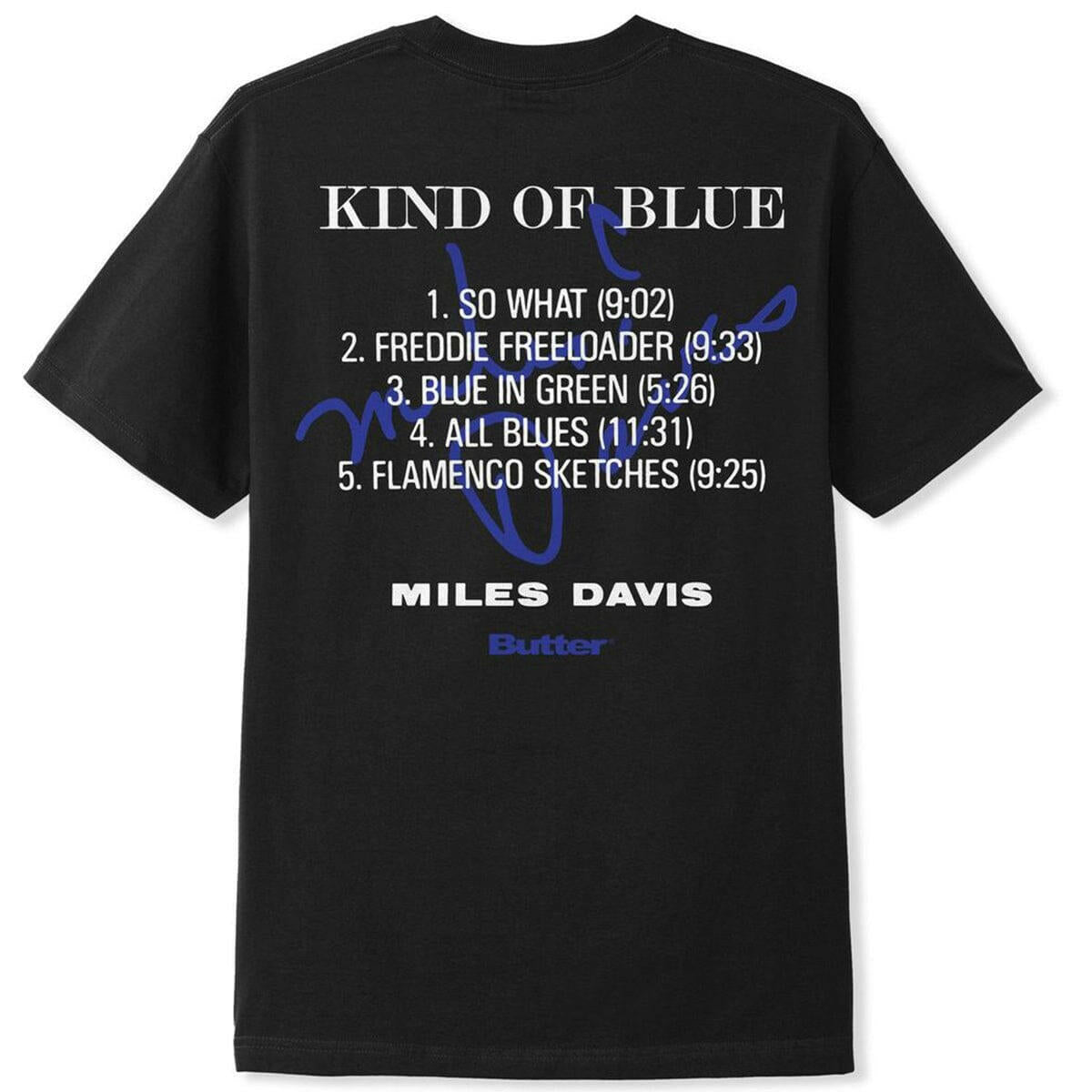 Butter Goods - Miles Davis Kind of Blue Tee Black.