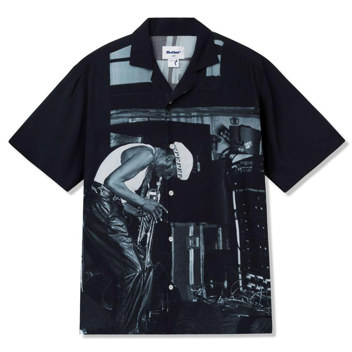 Butter Goods - Miles Davis Savoy Rayon S/S Shirt Black.