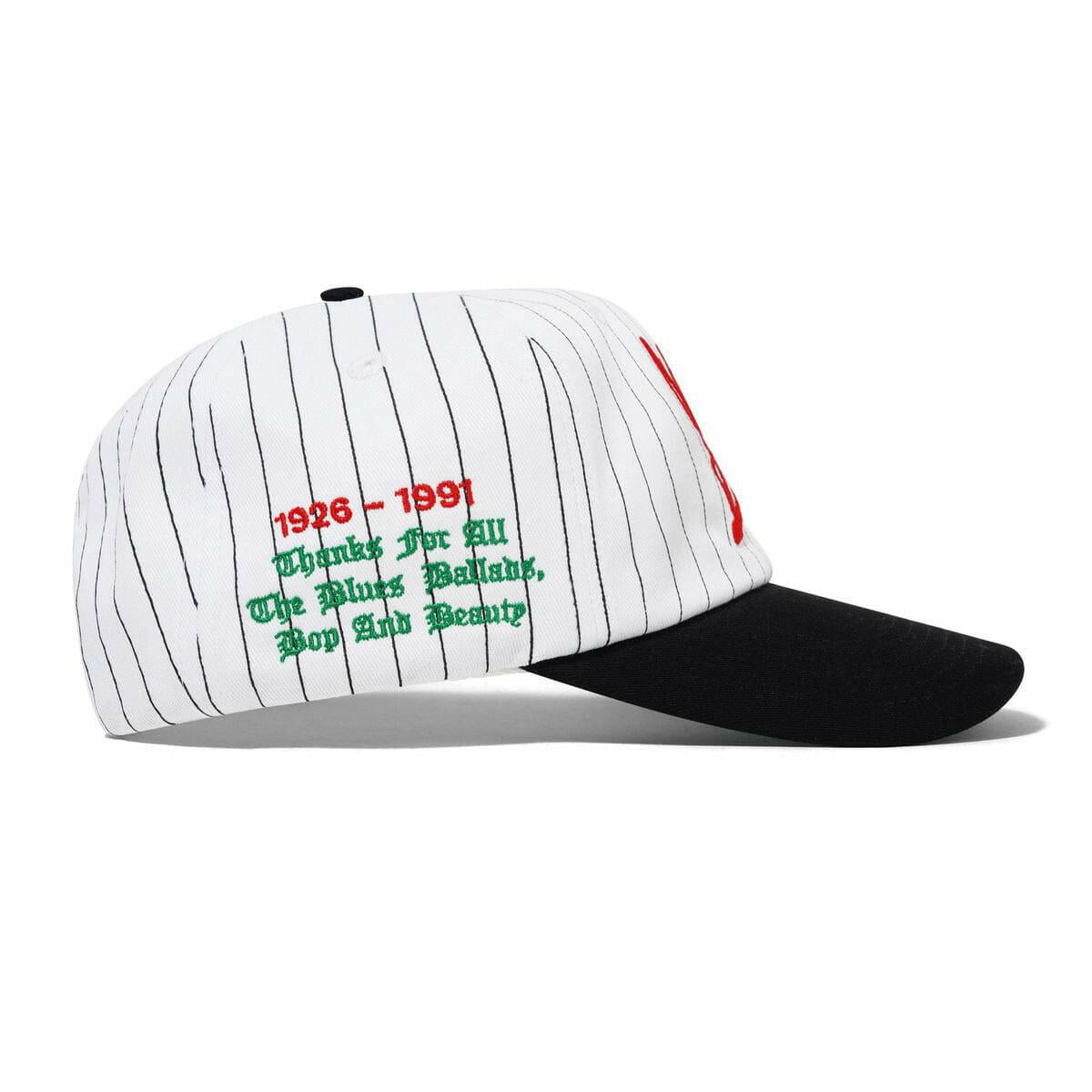 Butter Goods - Miles Davis Thanks 6 Panel Cap White/Black.