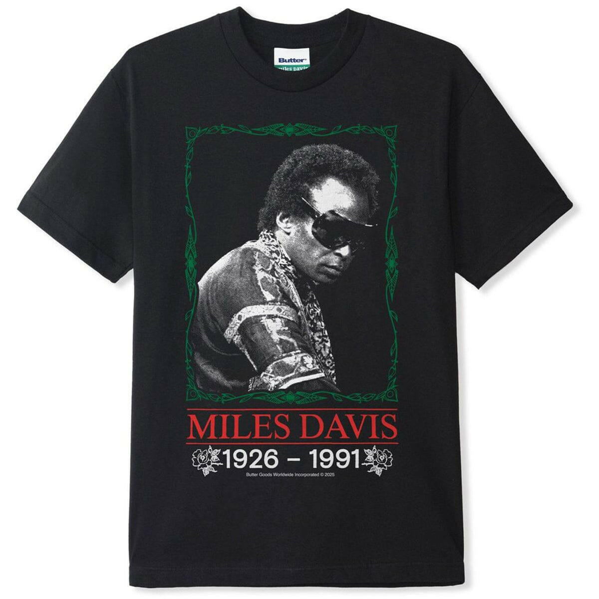 Butter Goods - Miles Davis Thanks Tee Black.