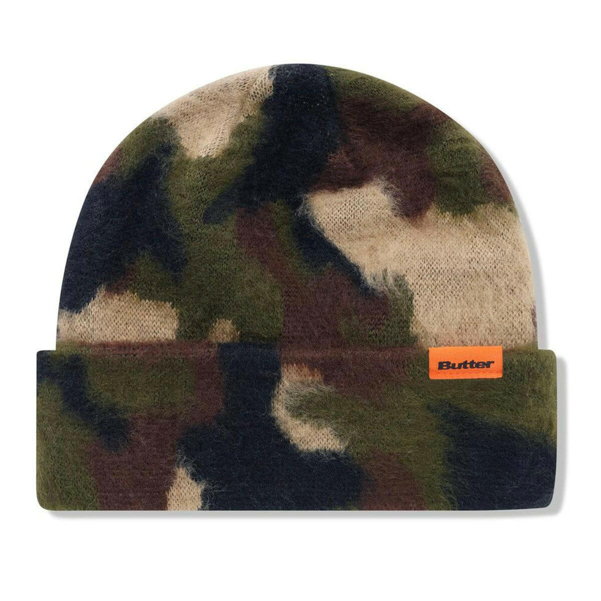 Butter Goods - Mohair Camo Cuff Beanie Fatigue.