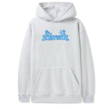 Butter Goods - Notes Embroidered Hoodie Ash.
