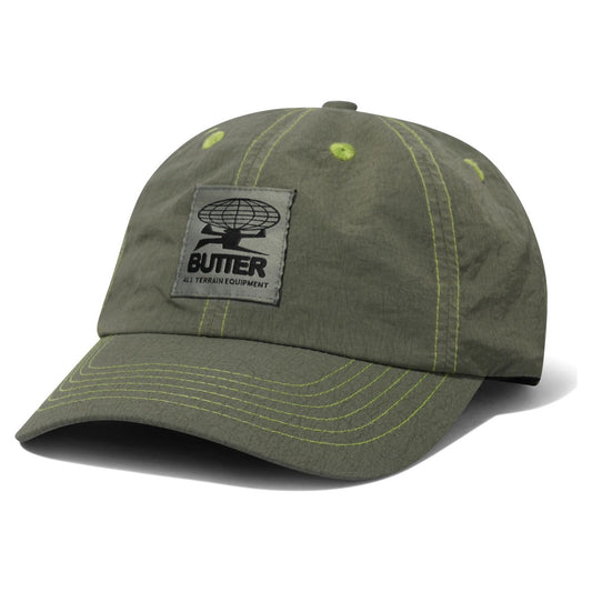 Butter Goods Overdyed Terrain 6 Panel Cap Black - front