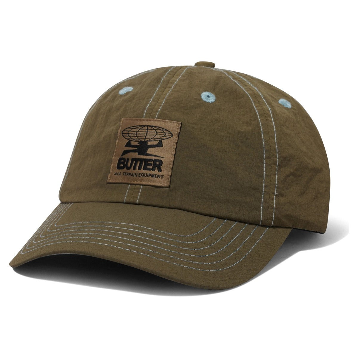 Butter Goods Overdyed Terrain 6 Panel Cap Brown - front