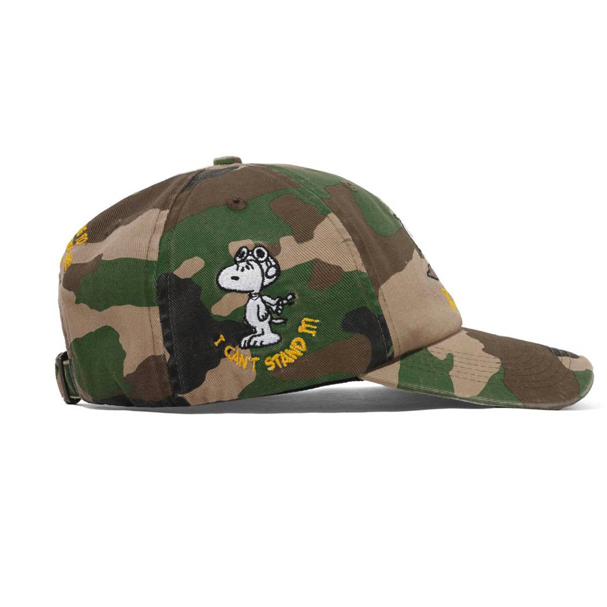 Butter Goods - X Peanuts Rats 6 Panel Cap Washed Camo.