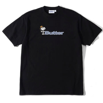 Butter Goods - X Peanuts Spike Logo Tee Black.