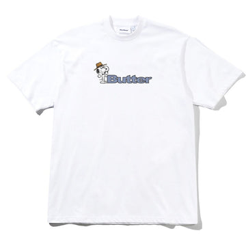Butter Goods - X Peanuts Spike Logo Tee White.