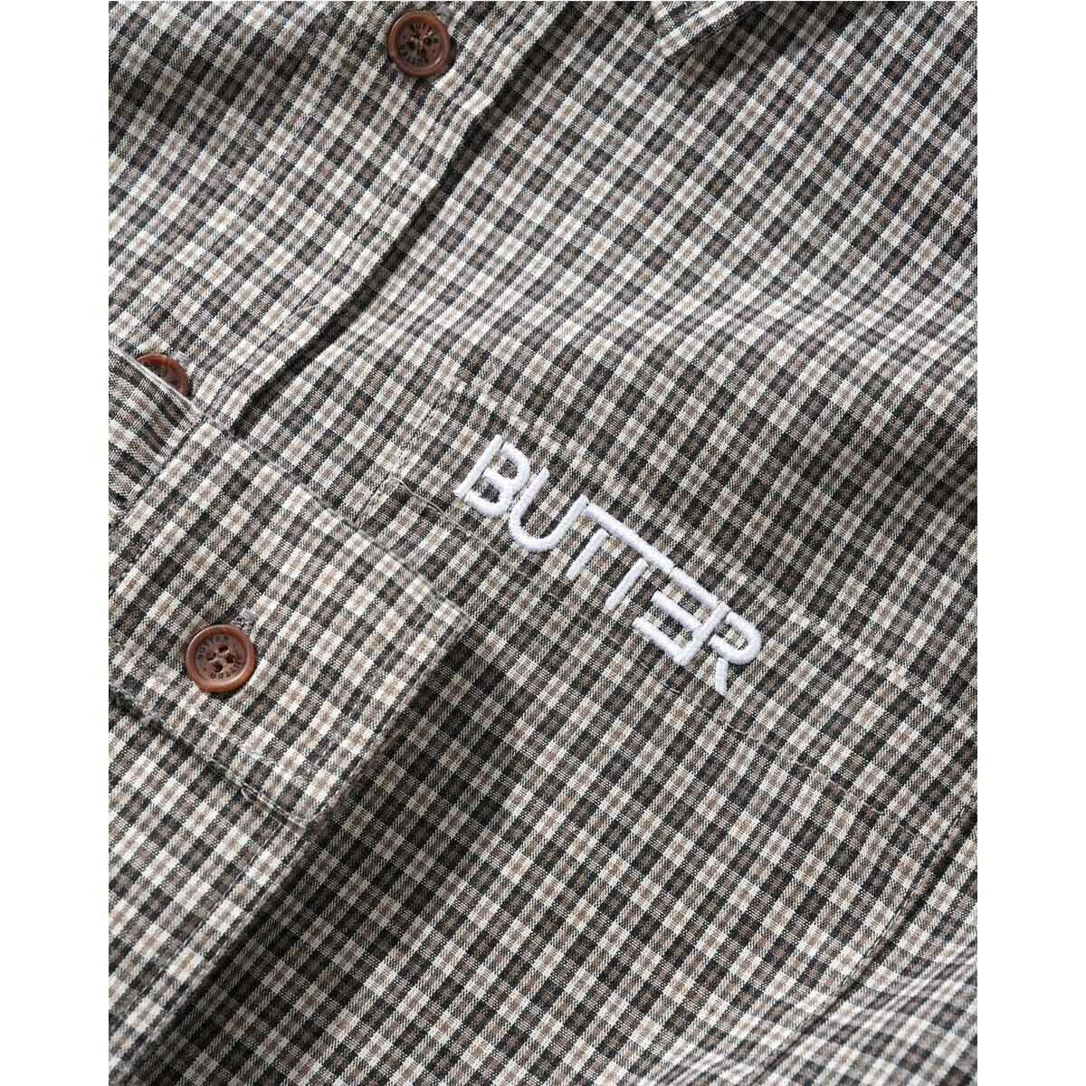 Butter Goods - Plaid L/S Shirt Black.