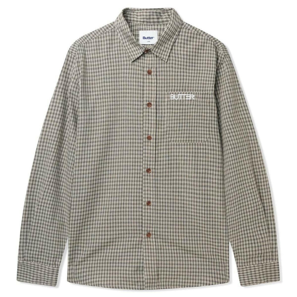 Butter Goods - Plaid L/S Shirt Black.