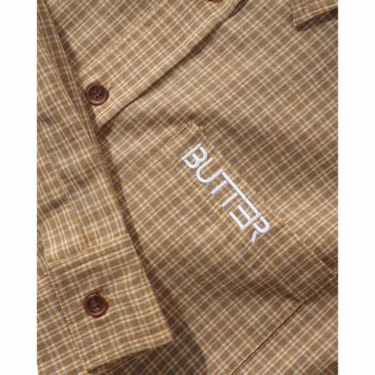 Butter Goods - Plaid L/S Shirt Wheat.