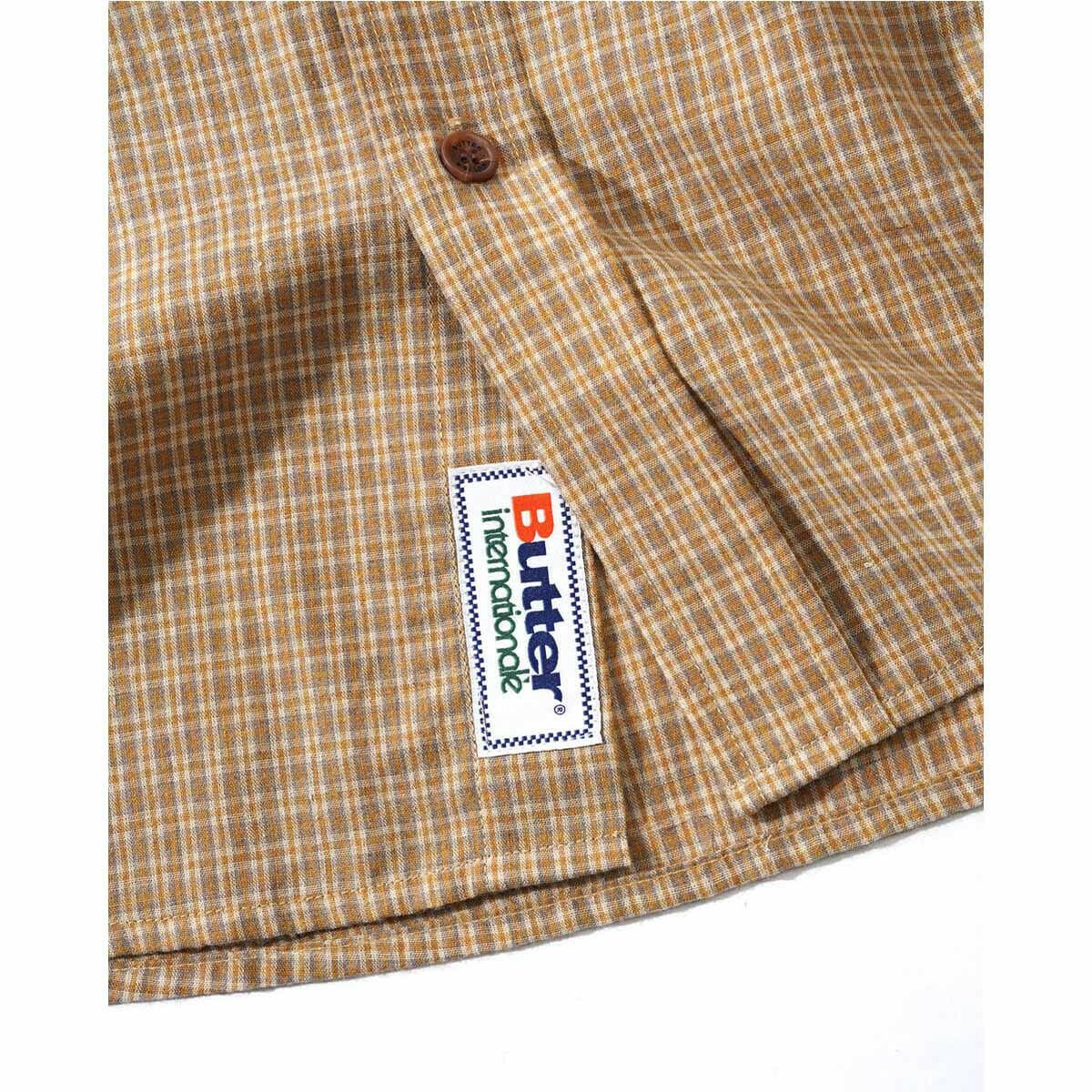 Butter Goods - Plaid L/S Shirt Wheat.