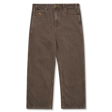 Butter Goods - Pooch Relaxed Denim Jeans Washed Brown.