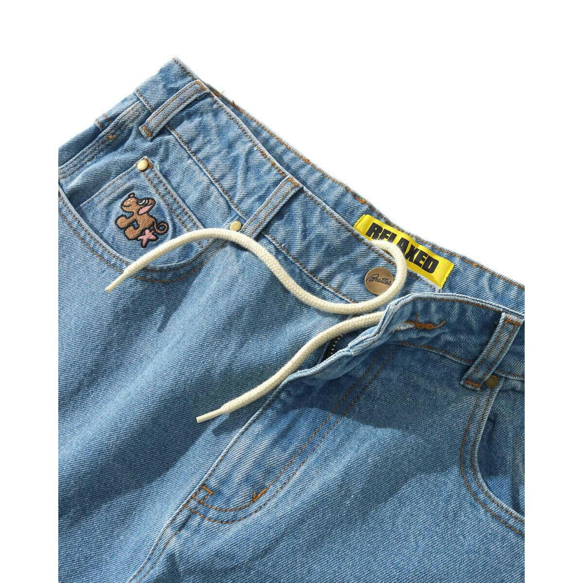 Butter Goods - Pooch Relaxed Denim Jeans Washed Indigo.