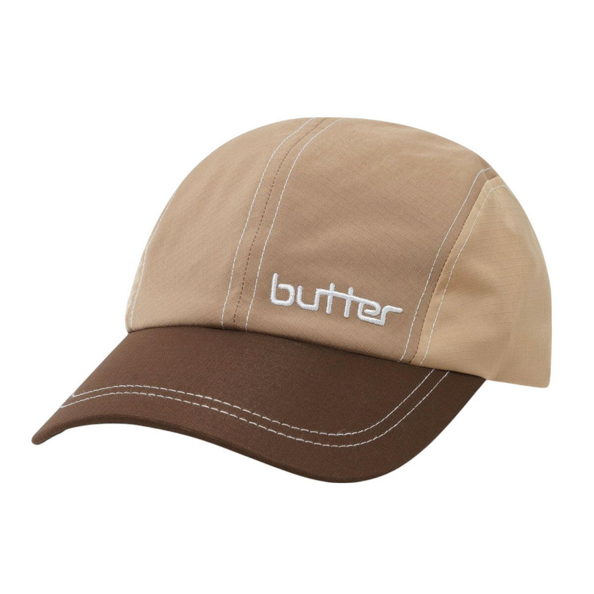 Butter Goods - Primary 4 Panel Cap Tan/Brown.