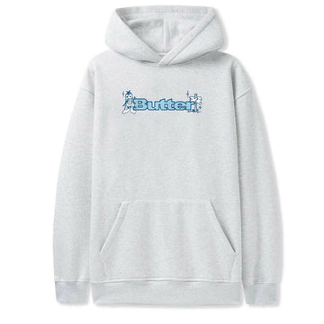 Butter Goods - Quest Logo Hoodie Ash.