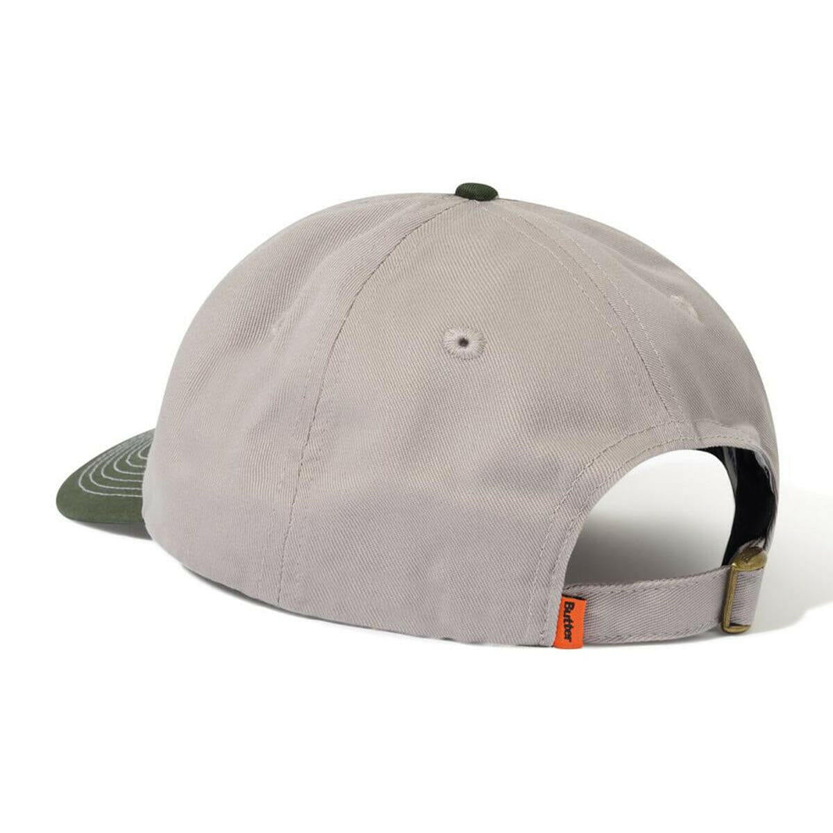 Butter Goods - Radio 6 Panel Cap Cool Grey/Seaweed.
