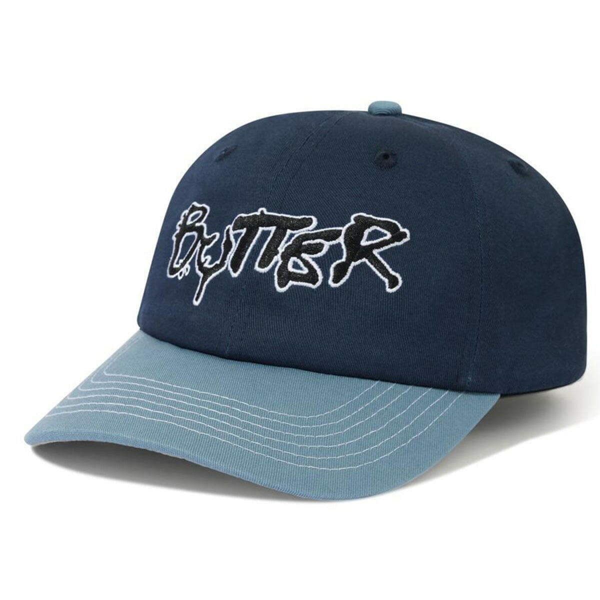 Butter Goods - Radio 6 Panel Cap Navy/Slate.